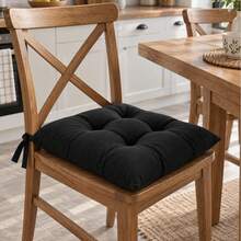 6 Pcs Comfortable Indoor & Outdoor Seat Pads For Kitchen, Dining, Garden, Balcony & Patio Chairs In Turkey - Black - View 7