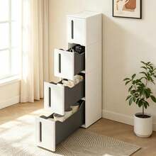 VASAGLE Storage Carts - White - View 2