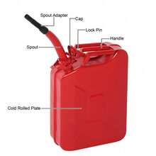 20L US Standard Cold-Rolled Plate Petrol  Can Gasoline Bucket With Oil Pipe Red - Red - View 9