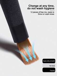 Beautizon Nailartlab 13件組多功能美甲刷具組 簡約設計 繪花/漸層/線條 可替換刷頭 DIY美甲工具，含筆架，適用美甲沙龍與居家美甲配件 - 彩色 - 查看 4