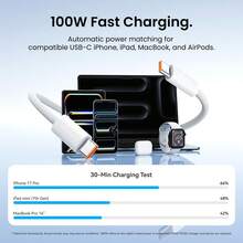Cáp VENTION 100W PD 5A USB 3.0 Type-C đực sang đực, đầu nối ABS màu trắng, cáp sạc nhanh và đồng bộ dữ liệu cho laptop, điện thoại, máy tính bảng - Xem 3
