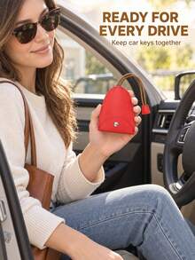 3/2/1pc PU Leather Car Key Cover, Pull-Out Key Pouch With Buckle, Portable Key Holder, Suitable For Car Keys, Handbags, Travel And Daily Use/Set - Multicolor - View 7