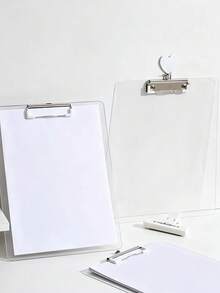 A4/A5 Transparent Loose-Leaf Binder, Clipboard With Metal Clip, Suitable For Notes, Forms, Documents And Drawings - Multicolor - View 8