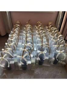 Frosted PVC Gift Bags, Wedding Party Gift And Souvenir Bags, Party Favor Bags, Party Gift Bags - Multiple Styles - View 6