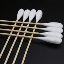 Cofoe 50-Count Cotton Swabs (10cm), Single-Ended Long Cotton Buds For First Aid, Daily Cleaning & Personal Care - 10cm - View 8