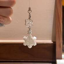 1Pc Christmas Snowflake Pendant Keychain, Mobile Phone Chain - A Christmas Gift For Best Friends - Multicolor - View 5