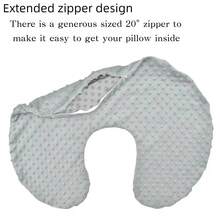Nursing Pillow And Positioner Breastfeeding And Bottle Feeding, Propping Baby,Tummy Time, Sitting Support, With Removable Polyester Cover, Dots Fabric - Multicolor - View 4
