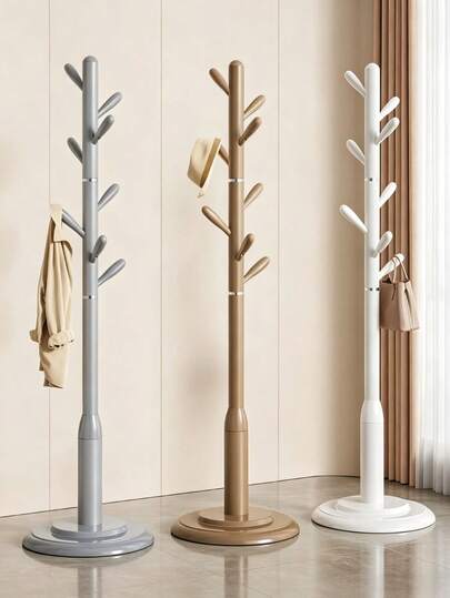 Perchero de pie con forma de árbol, colgador de piso con múltiples ganchos, organizador de prendas que ahorra espacio, para entrada, dormitorio, pasillo, para apartamentos & residentes para colgar abrigos, sombreros, bufandas, bolsos