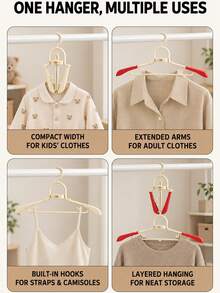 Multifunctional Foldable Portable Clothes Drying Rack, Travel Business Trip Dorm Home Use Clothes Hanger, Foldable Storage Space-Saving, With Hooks Clothes Drying Rack, Bedroom Balcony Bathroom Wardrobe Universal Drying Rack - White - View 6