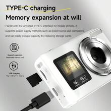 Cheap Digital Camera With Ultra-Clear Pixel Zoom, Front And Rear Cameras, USB Charging, ABS Shell, Suitable For Teens And Adults, Can Be Used As A Holiday Gift - View 9
