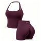 Morado Uva (Chaleco + Pantalones Cortos)