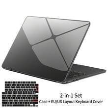 Kompatibel dengan Casing MacBook Air 15 Inch 2023-2026 M2 M3 M4 M5 A2941 A3114 A3241 A3448, Pelindung Casing Keras dengan Aksesoris Opsional, Pelindung Keyboard, Pelindung Layar HD & Adaptor USB, Tersedia Berbagai Warna - View 12