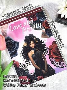 DanSoul 20 Large Black Theme Stickers Book, Adult Use, Pre-Cut Matte PET Planner Supplies, Suitable For Planner, Bullet Journal, Greeting Card Making, Collage Art Crafts, School Supplies - A5 Large Size - View 4