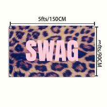 1pc Leopard Print Cool Tapestry, Home Decor, Polyester Fabric, Suitable For Party, Daily Home, Photography Backdrop, Indoor/Outdoor, Room, Yard, Garden, Living Room, Kitchen, Bed Head Decor - Multicolor - View 5