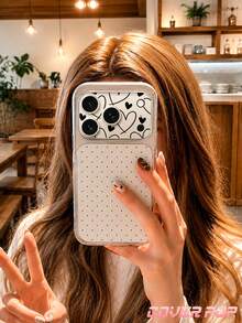 1pc Fashion Heart Pattern Lens Protector, Compatible With Phone 17 Pro/17 Pro Max/18 Pro/18 Pro Max, Birthday/Holiday Gift Phone Accessory, Full Coverage Anti-Scratch - Multicolor - View 6