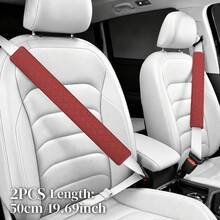 2PCs Shoulder Pads,Length 30cm/50cm Optional, Made Of PU Leather With Embossed Pattern, Automotive Interior Accessories - A - View 17