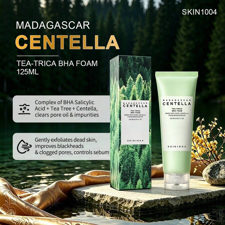 SKIN1004 馬達加斯加積雪草茶樹 BHA 潔面慕斯 125ml - 積雪草茶樹祛痘潔面泡沫 125ml - 查看 1
