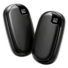 2pcs Reusable Rechargeable Portable Pocket Hand Warmers, Upgraded Version With Digital Display, Outdoor Heater, Suitable For Travel, Camping And Hunting, Winter Essential Accessory - Digital Display Model - View 2