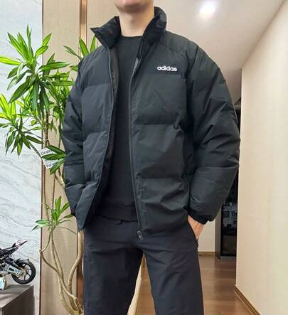 Adidas/Adidas Unisex Sports Casual Windproof Warm Stand Collar Down Jacket JL9586