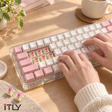 Empire Switch V3 5-Pin Linear Switches, Pre-Lubricated, Light Actuation Force, Smooth Typing Feel, 40/60/100pcs Pack With 10 Mixed Color Keycaps, Suitable For Mechanical Keyboard DIY And Gifts - View 6