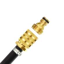 Two-Way Female Connector Solid Aluminium Irrigation Garden Hose 3/4 Bi-Directional Female Head Water Pipe Joint Connectors - B - View 10