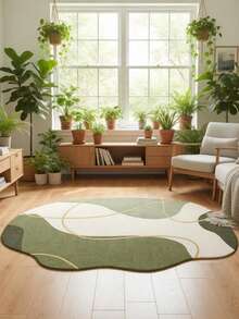 Thickened Living Room Carpet, Asymmetrical Casual Rug, Plush Soft Non-Slip Mat, Entryway Carpet, Multi-Functional Decorative Mat - Multicolor - View 5