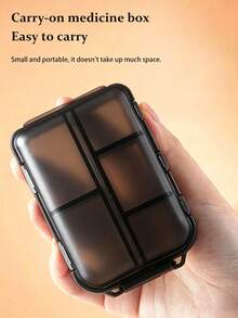Multi-Compartment Sealed Portable Pill Box, Travel Pill Box, Mini Waterproof & Moisture-Proof Weekly Pill Organizer, Foldable Multi-Space Pill Box, Easy To Carry, Suitable For Outdoor Camping, Hiking, Fishing, Travel, Can Store Vitamins, Fish Oil, Nutritional Supplements - View 6