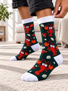5 Pasang Kaos Kaki Pria Setengah Betis, Motif Kartun Hewan Musim Semi/Musim Gugur, Pola Warna-warni yang Menyenangkan, Kaos Kaki Panjang Kasual, Lembut, Nyaman, Bernapas, dan Tahan Lama, Kaos Kaki yang Dipersonalisasi, Cocok untuk Perjalanan Sehari-hari, Santai di Rumah, Pakaian Jalanan, Olahraga, Perjalanan, Hadiah untuk Pria - MultiWarna - View 7