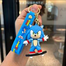 Hasbro Gantungan Kunci Kartun Sonic, Liontin Gantungan Kunci Sonic The Hedgehog, Gantungan Kunci Mobil, Hadiah Kecil (1 Model Acak) - Gantungan kunci - View 10
