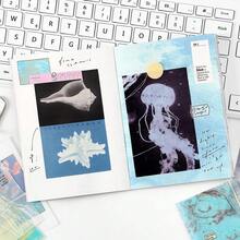 10pcs Vellum Paper Slow Heat Season Series Ins Style Planner Background Paper, Collage DIY Planner Background Decorative Paper, Suitable For Planner And Gift Packaging - A - View 4