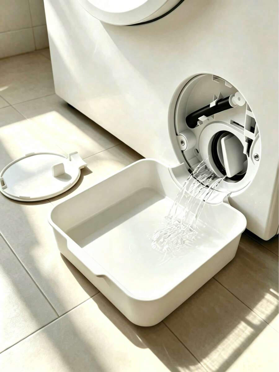 1pc Washing Machine Drain Pan, Thickened Anti-Slip Leakage Tray, Waterproof Overflow Catch Basin, Durable Easy-To-Clean Floor Mat, Suitable For Home Laundry Equipment, Prevents Laundry Room Leaks, Bathroom Tray, Bathroom Tray, Home Cleaning Accessories, Random Color