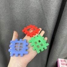 300pcs STEM Building Blocks Toy, Suitable For Toddlers And Children, Featuring Multi-Color Interlocking Blocks And Color-Coded System, Can Be Used To Build Tall Towers, Ideal Choice For STEM Learning Gift And Educational Games - Multicolor - View 9
