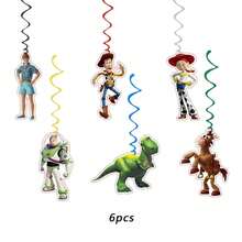 Disney Toy Cowboy Theme Cartoon Toy Birthday Banner Decoration Cartoon Buzz Hanging Ornament Set Birthday Party Decoration Arrangement - Multicolor - View 8