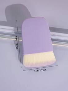 SEPROFE Large Flat Foundation Brush, Ultra Soft Fiber Bristles, Fits Face Evenly For Seamless Finish, Works For Dry Powder And Liquid Foundation, Daily Face Makeup Brush, Professional Face Beauty Tool - Mauve Purple - View 7