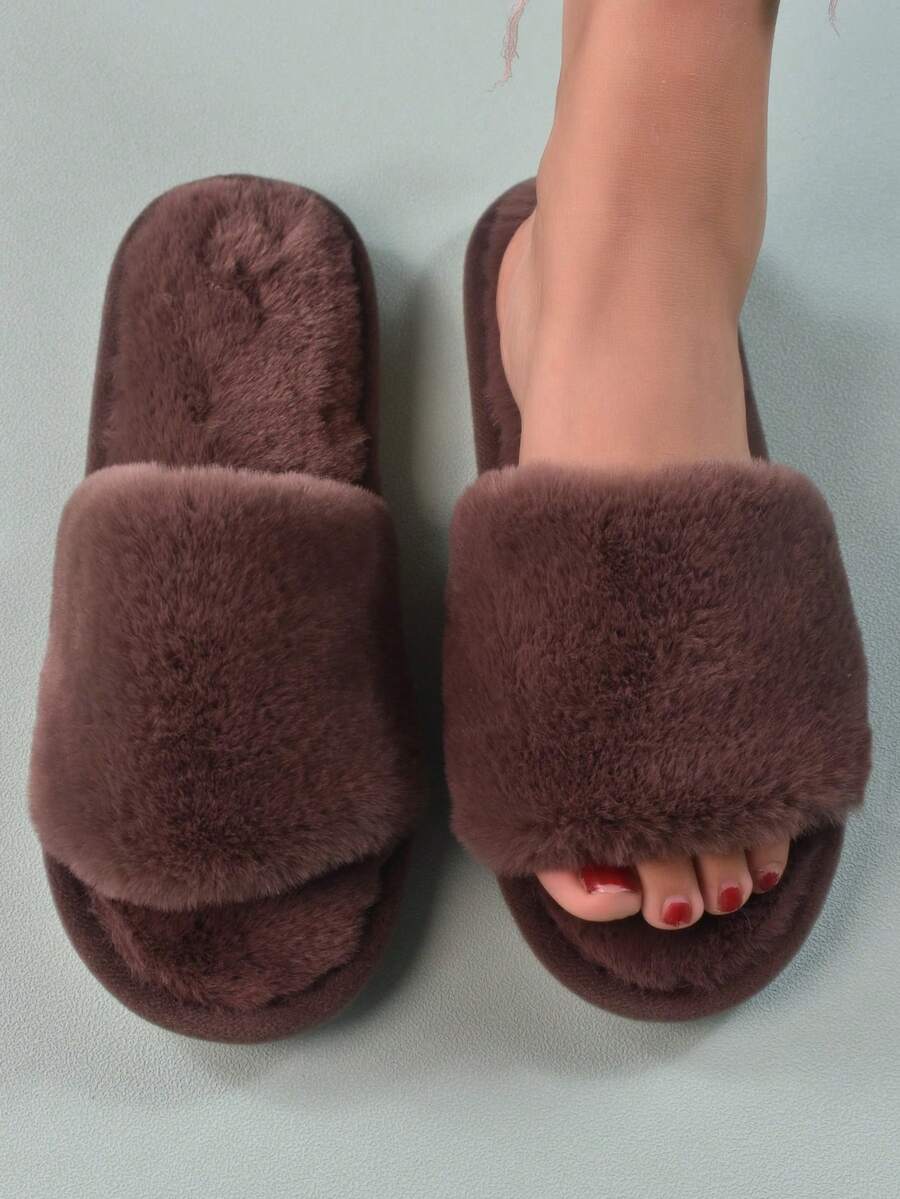 House Slippers - Brown - View 1