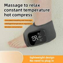 Đai massage quấn chân 3 trong 1 không dây 2000mAh, sưởi ấm điện và rung khí, máy massage chân và cổ chân sạc lại được, 1 cái - Xem 8