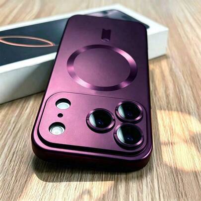 Luxury Metallic Lacquer Case For Iphone 18 17 16 15 14 13 Pro Max 18 Pro 18 Pro 17Pro Lens Case