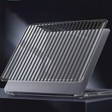 1 قطعة بطانية حماية شفاف من الكريستال مقاوم للصدمات، متوافق مع MacBook/Matebook، بطانية صلب من البولي كربونات شفاف بالكامل مع فتحات تهوية، ملاءمة محكمة لغطاء الكمبيوتر المحمول، مناسب ل- 13 Neo/13.3 Air/13.3 Pro/13.6Air/14.2 Pro/15Air/16.2Pro/D16/14 Ultra - مشاهدة 4