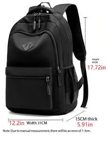 1 pièce Sac à dos pour ordinateur portable imperméable, grande capacité, anti-vol, sac à dos de voyage d'affaires, sac multifonction durable pour le travail & la randonnée, usage quotidien, sac de loisirs pour sports de plein air, voyage, voyage d'affaires, accessoires de camping, convient pour les voyages en plein air, le camping, unisexe - Multicolore - Voir 4