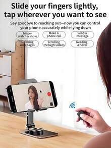 Anillo remoto inalámbrico Bluetooth para la punta del dedo - Ratón de aire con función de desplazamiento, obturador de cámara, pasador de páginas, control táctil para teléfono y tableta iOS/Android, alcance de 10m, ergonómico - Multicolor - Ver 4