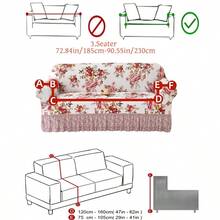 1 buah Sarung Sofa Sutra Susu Motif Bunga, Sarung Sofa Dekoratif Elastis Anti Selip untuk Sofa Satu/Dua/Tiga/Empat Dudukan, Ramah Hewan Peliharaan, Warna-warni untuk Musim Semi/Panas/Gugur/Dingin - MultiWarna - View 16