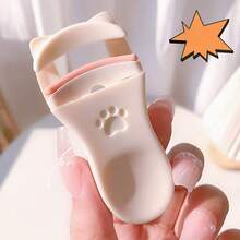 2pcs/1pc Portable Cat Paw Eyelash Curler Set, Rounded Edges Gentle Curling, Manual Styling Without Pinching Eyelashes, Long-Lasting Makeup Tool, Travel Portable, Vanity Essential, Affordable Makeup, Holiday Must-Have, Gift For Women - Multicolor - View 12