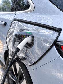 Electric Vehicle Charging Port Magnetic Rain Cover, Transparent Waterproof Charging Port Protector, Electric Vehicle Charging Cable Cover With Transparent Window And Reinforced Edges, Electric Vehicle Charging Plug And Interface Outdoor Weatherproof Cover - A - View 5
