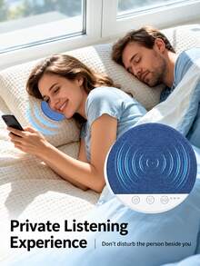Pillow Sleep Speaker, Portable Sleep Companion Sound System, Stereo Bass Speaker, USB Rechargeable, Auto-Off Design, Suitable For Bedroom Relaxation - one-size - View 9