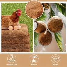 3/7/12pcs Coconut Palm Bedding Mats, Moisture Resistant & Insulating Nesting Pads For Hens, Birds, Rabbits, Reptiles & Hamsters, Reusable Poultry Bedding Material For Egg Production, Natural Nesting Box Liners For Chicken Coops & Pet - A - View 8
