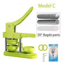 1pc 58mm Badge Making Punch Set, DIY Button Maker Machine, Portable Multi-Function Handmade Tool, Suitable For Fridge Magnets, Keychains, Brooches, Halloween Christmas DIY Crafts And Gifts, No Installation Required - Multicolor - View 15