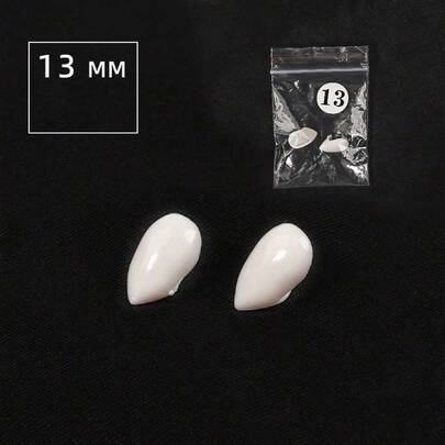 1 Pair Vampire Fang Teeth Decoration, Unisex Holiday Cosplay Accessory, Stage Prop Gift