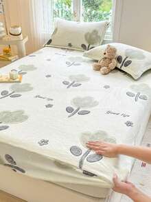 Autumn/Winter Thermal Lined Thickened 3 Pieces Bedding Set, Soft Comfortable Warm Bedding For Home Decor, Suitable For Bed, Sofa, Office, Room Decoration, Dorm, Machine Washable - Beige - View 8