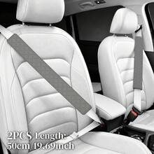 2PCs Shoulder Pads,Length 30cm/50cm Optional, Made Of PU Leather With Embossed Pattern, Automotive Interior Accessories - A - View 3