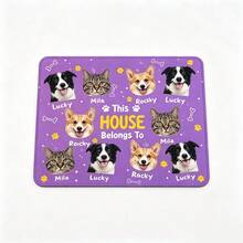 Alas Mouse Foto Hewan Peliharaan yang Dipersonalisasi, Alas Mouse Komputer dengan Potongan Wajah Anjing dan Kucing Kustom, Nama Hewan Peliharaan dan Gambar Rumah, Aksesori Meja Berwarna-warni untuk Rumah, Kantor, dan Ruang Belajar, Hadiah Bermakna, untuk Pecinta Anjing dan Kucing - Hitam dan Putih - View 10